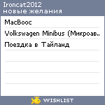 My Wishlist - ironcat2012