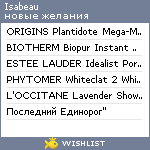 My Wishlist - isabeau