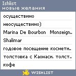 My Wishlist - ishlist