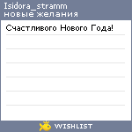 My Wishlist - isidora_stramm