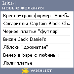 My Wishlist - isitari