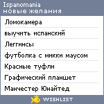 My Wishlist - ispanomania