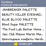 My Wishlist - isstinna