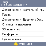 My Wishlist - isugi