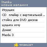 My Wishlist - itemka