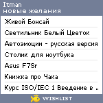 My Wishlist - itman