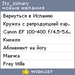 My Wishlist - its_somary