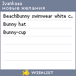 My Wishlist - ivankaaa