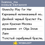 My Wishlist - ivanova_ma