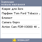 My Wishlist - ivanovaaw