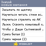 My Wishlist - ivanyuk