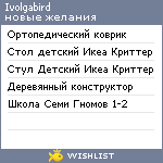 My Wishlist - ivolgabird