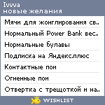 My Wishlist - ivvva