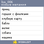 My Wishlist - iya_006