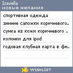 My Wishlist - izavella