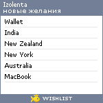 My Wishlist - izolenta