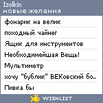 My Wishlist - izolkin