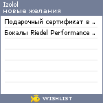 My Wishlist - izolol