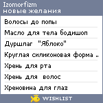 My Wishlist - izomorfizm