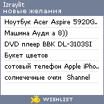 My Wishlist - izraylit