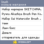 My Wishlist - izush