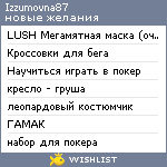 My Wishlist - izzumovna87