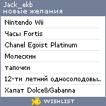 My Wishlist - jack_ekb