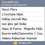 My Wishlist - janeandostin