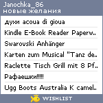 My Wishlist - janochka_86