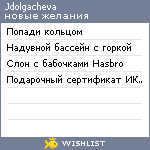 My Wishlist - jdolgacheva