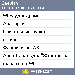 My Wishlist - jeevian