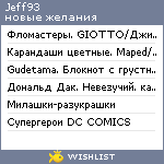 My Wishlist - jeff93