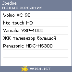 My Wishlist - joedoe