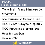 My Wishlist - johndoe