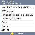 My Wishlist - jolie_papillon