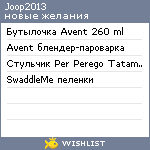 My Wishlist - joop2013