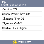 My Wishlist - jsp
