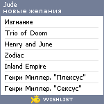 My Wishlist - jude