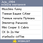 My Wishlist - juju_1984