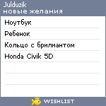 My Wishlist - julduzik