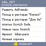 My Wishlist - julia_007