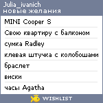 My Wishlist - julia_ivanich