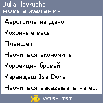 My Wishlist - julia_lavrusha