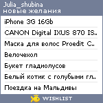My Wishlist - julia_shubina
