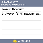 My Wishlist - juliachvanova