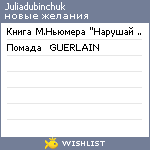 My Wishlist - juliadubinchuk