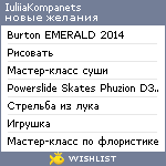 My Wishlist - juliakompanets1981