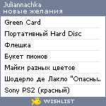 My Wishlist - juliannachka