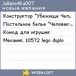 My Wishlist - juliano4ka007