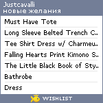 My Wishlist - justcavalli